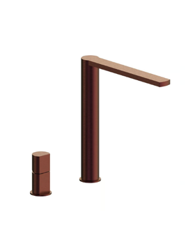 BORGIA 89058B - Countertop stainless steel washbasin mixer by Rubinetterie Frattini - view 3